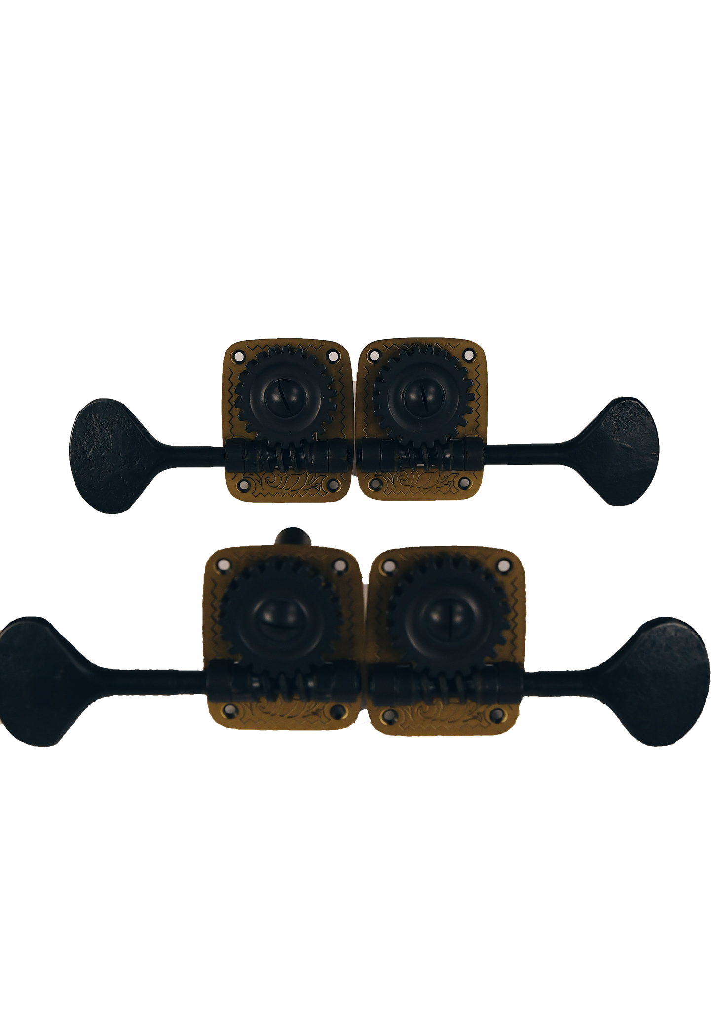 Contrabas - Set Mecanisme, Metal, Negru & Auriu