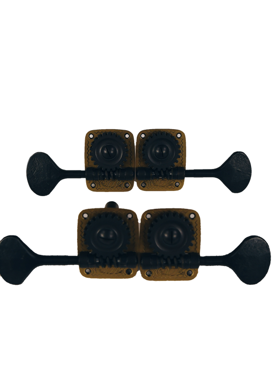 Contrabas - Set Mecanisme, Metal, Negru & Auriu