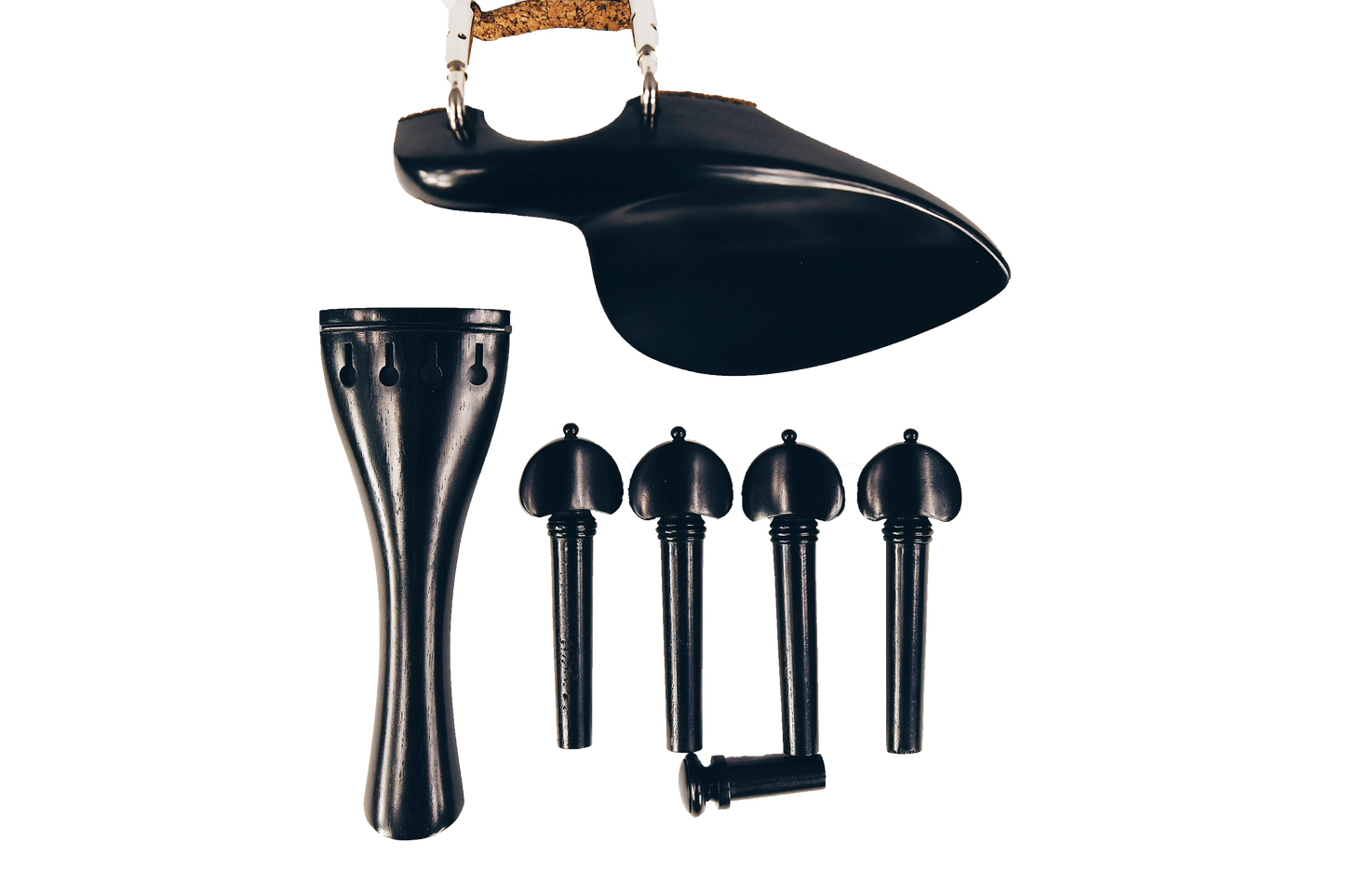 Vioară - Set Accesorii Abanos, Model Rotund