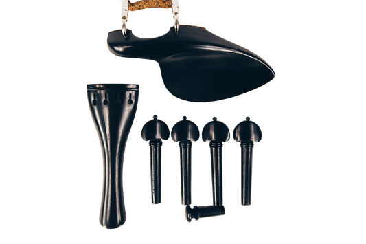 Vioară - Set Accesorii Abanos, Model Rotund